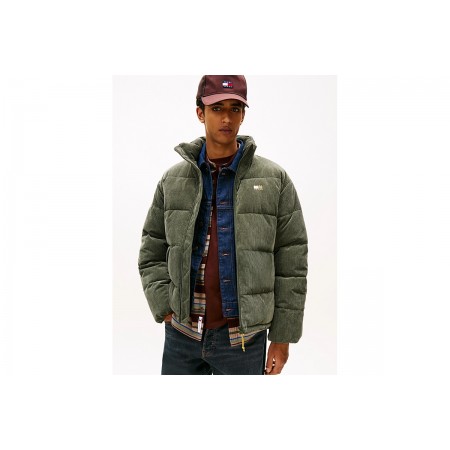 Tommy Jeans Water Repellent Corduroy Μπουφάν Puffer Ανδρικό 