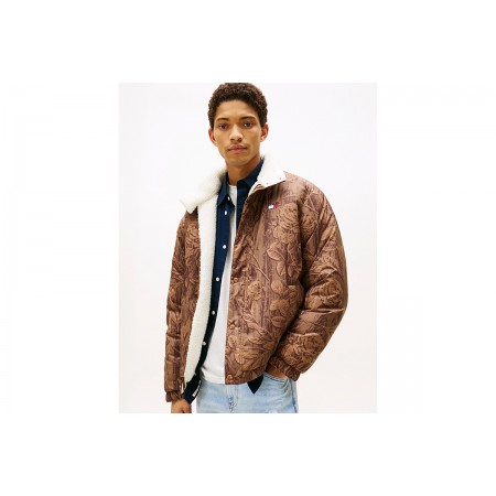 Tommy Jeans Reversible Teddy Relaxed Μπουφάν Sherpa Ανδρικό 