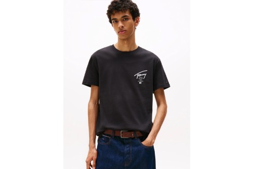 Tommy Jeans Signature Back Logo Jersey T-Shirt Ανδρικό (DM0DM22120 BDS)