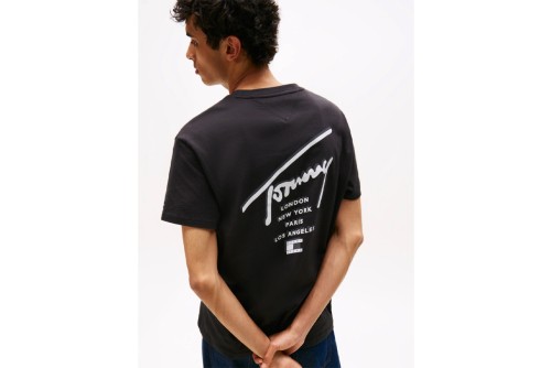 Tommy Jeans Signature Back Logo Jersey T-Shirt Ανδρικό (DM0DM22120 BDS)