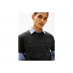 Tommy Jeans Tonal Flag Ανδρικό Κοντομάνικο T-Shirt Μαύρο