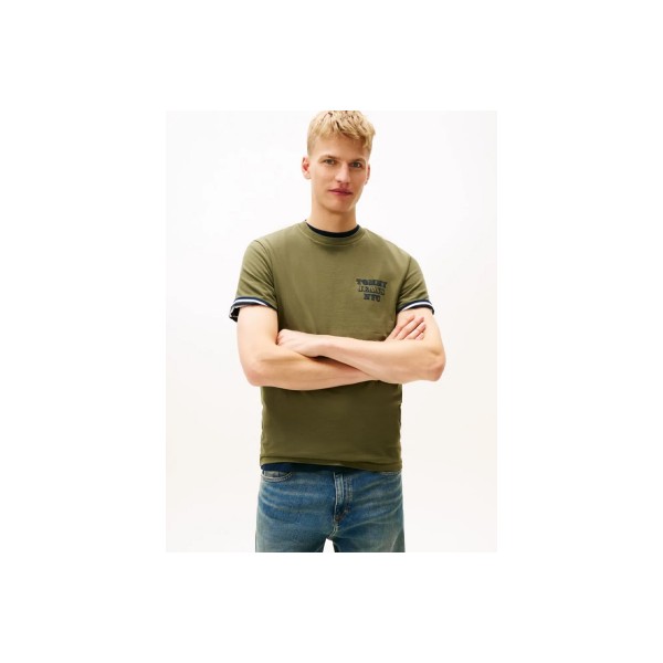 Tommy Jeans Entry Bills T-Shirt Ανδρικό (DM0DM22321 GY1)