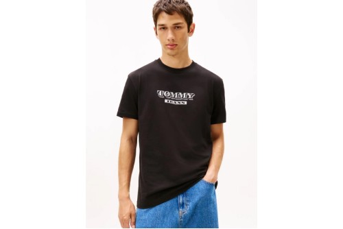 Tommy Jeans Bills Font T-Shirt Ανδρικό (DM0DM22322 BDS)
