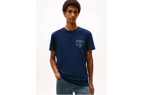 Tommy Jeans 90S Waving Flag T-Shirt Ανδρικό (DM0DM22519 C1G)