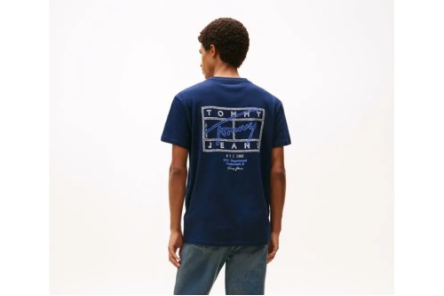 Tommy Jeans 90S Waving Flag T-Shirt Ανδρικό (DM0DM22519 C1G)