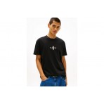 Tommy Jeans Regular Sign Block Ανδρικό Κοντομάνικο T-Shirt Μαύρο