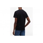 Tommy Jeans Signature Logo Slim Jersey T-Shirt Ανδρικό (DM0DM22538 BDS)