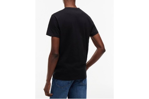 Tommy Jeans Signature Logo Slim Jersey T-Shirt Ανδρικό (DM0DM22538 BDS)
