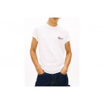 Tommy Jeans Signature Logo Slim Jersey T-Shirt Ανδρικό (DM0DM22538 YBL)