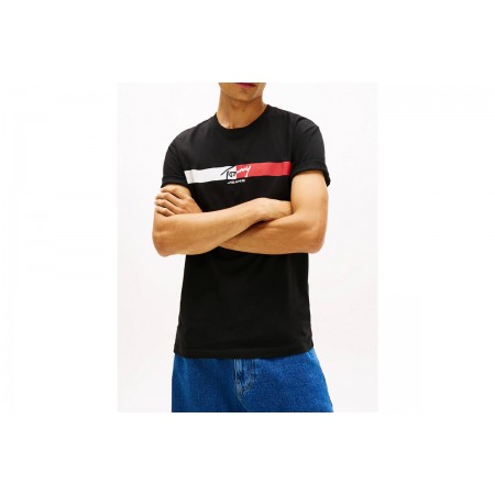 Tommy Jeans Signature Logo Jersey T-Shirt  Ανδρικό (DM0DM22539 BDS)