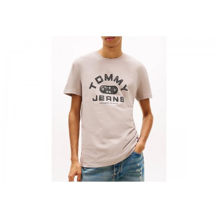 Tommy Jeans Graphic Jersey T-Shirt Ανδρικό (DM0DM22551 PKE)