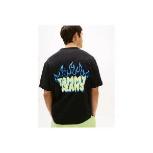 Tommy Jeans Relaxed Bubble Flame Graphic T-Shirt Ανδρικό (DM0DM22552 BDS)