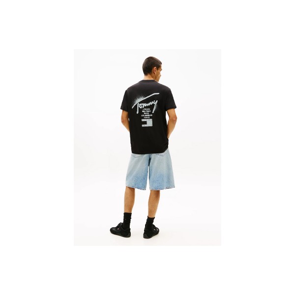 Tommy Jeans Regular Signature Back Logo Jersey T-Shirt Ανδρικό (DM0DM22553 BDS)