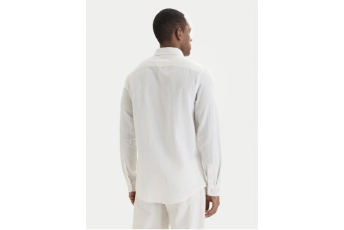 Tommy Jeans Linen Blend Πουκάμισο Μακρυμάνικο Ανδρικό (DM0DM22761 YBL)