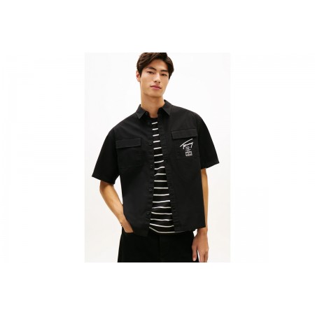 Tommy Jeans Boxy Skater Πουκάμισο Κοντομάνικο Ανδρικό 