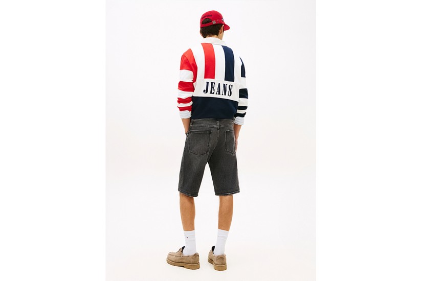 Tommy Jeans Ronnie Slim Ανδρική Βερμούδα Τζιν Μαύρη