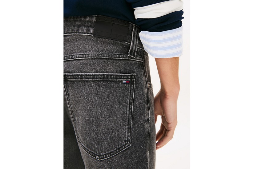 Tommy Jeans Ronnie Slim Ανδρική Βερμούδα Τζιν Μαύρη