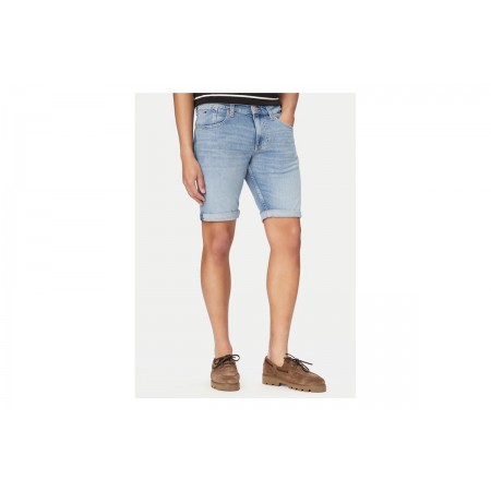 Tommy Jeans Ronnie Whiskered Slim Βερμούδα Τζιν Ανδρική 