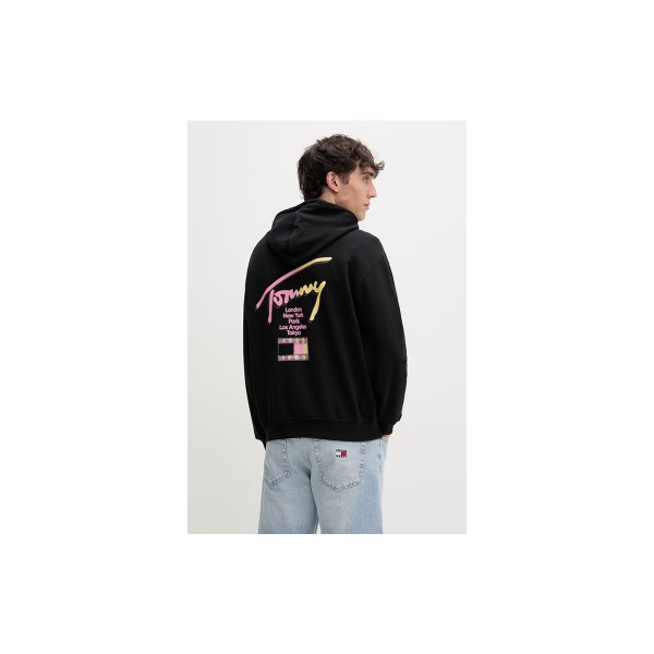 Tommy Jeans Signature Back Logo Relaxed Hoodie Ανδρικό (DM0DM23129 BDS)