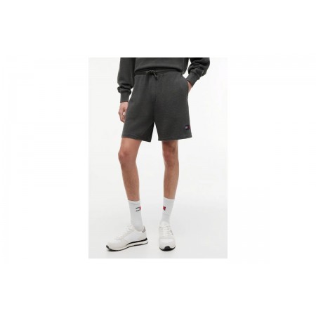 Tommy Jeans Washed Waffle Knit Ανδρικό Αθλητικό Σορτς Ανθρακί