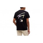 Tommy Jeans Ανδρικό Κοντομάνικο T-Shirt Μαύρο