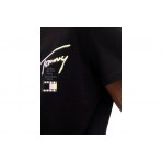 Tommy Jeans Ανδρικό Κοντομάνικο T-Shirt Μαύρο
