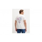 Tommy Jeans Signature Logo Ανδρικό Κοντομάνικο T-Shirt Εκρού