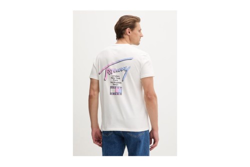 Tommy Jeans Signature Logo T-Shirt Ανδρικό (DM0DM23253 YBL)