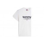 Tommy Jeans Slim Graphic Tee Ανδρικό Κοντομάνικο T-Shirt Εκρού