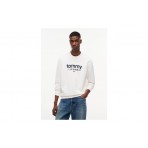 Tommy Jeans Ανδρικό Μακρυμάνικο Φούτερ Εκρού