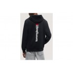 Tommy Jeans Entry DNA Ανδρικό Φούτερ με Κουκούλα Μαύρο