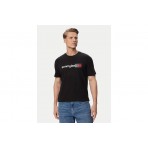 Tommy Jeans Ανδρικό Κοντομάνικο T-Shirt Μαύρο