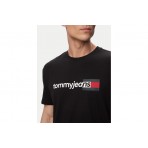 Tommy Jeans Ανδρικό Κοντομάνικο T-Shirt Μαύρο