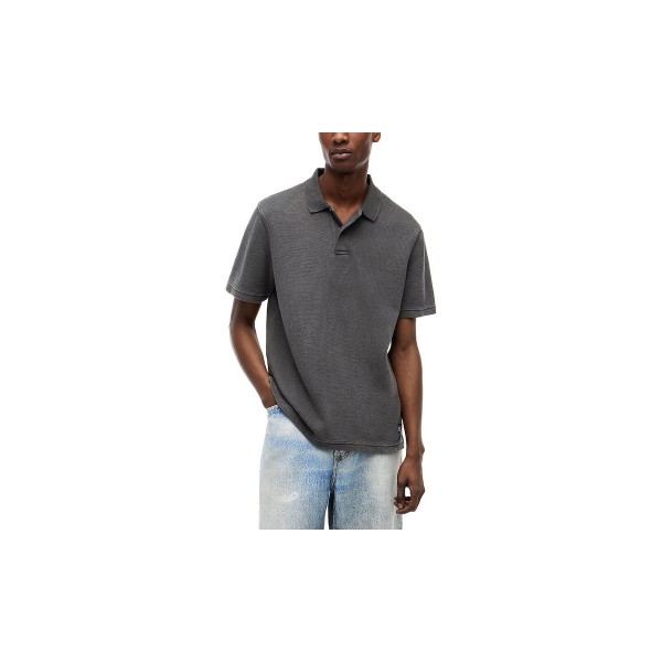 Tommy Jeans Regular Fit Washed Waffle Knit Polo Ανδρικό (DM0DM23408 BDS)