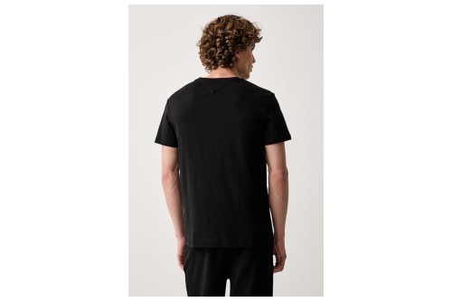 Tommy Jeans Signature Chest Slim Fit T-Shirt Ανδρικό (DM0DM23550 BDS)