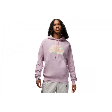 Jordan Jumpman Ανδρικό Φούτερ με Κουκούλα Μωβ