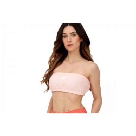Nike Air Pique Bandeau Crop Top Αμάνικο Γυναικείο 