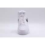Nike Court Vision Mid Ανδρικά Sneakers Λευκά