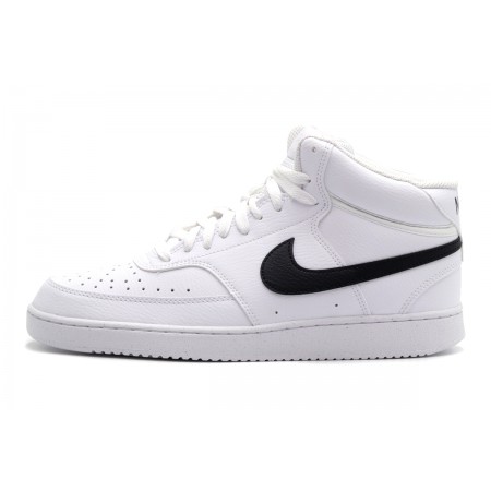 Nike Court Vision Mid Ανδρικά Sneakers Λευκά