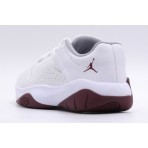 Jordan Air 11 CMFT Low Ανδρικά Sneakers Λευκά, Μπορντό