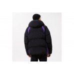 Jordan NBA Los Angeles Lakers Ανδρικό Puffer Μπουφάν Μαύρο, Μωβ