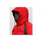 Jordan NBA Chicago Bulls Ανδρικό Puffer Μπουφάν Κόκκινο