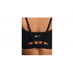 Nike Zenvy Strappy Light Support Γυναικείο Μπουστάκι Μαύρο