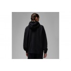 Jordan Flight Fleece Γυναικείο Φούτερ Με Κουκούλα Μαύρο