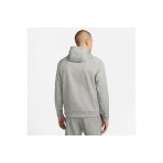 Nike Therma Fitness Ανδρικό Φούτερ με Κουκούλα Γκρι