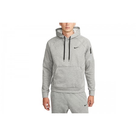 Nike Therma Fitness Ανδρικό Φούτερ με Κουκούλα Γκρι