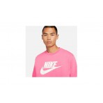Nike Club Fleece Ανδρική Μακρυμάνικη Μπλούζα Ροζ