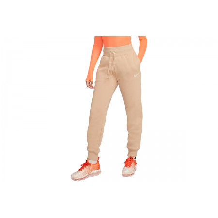 Nike Γυναικείο Παντελόνι Φόρμας Μπεζ (DQ5688 200)