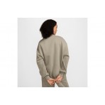 Nike Sportswear Phoenix Fleece Γυναικεία Μακρυμάνικη Μπλούζα Λαδί