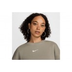 Nike Sportswear Phoenix Fleece Γυναικεία Μακρυμάνικη Μπλούζα Λαδί